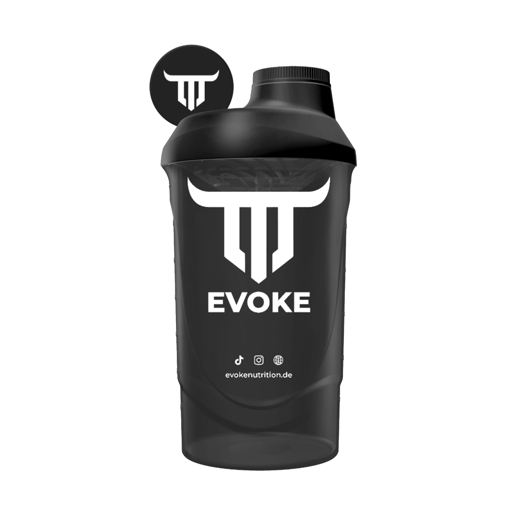 Shaker, Proteinshaker, Evoke Shaker, Schwarz